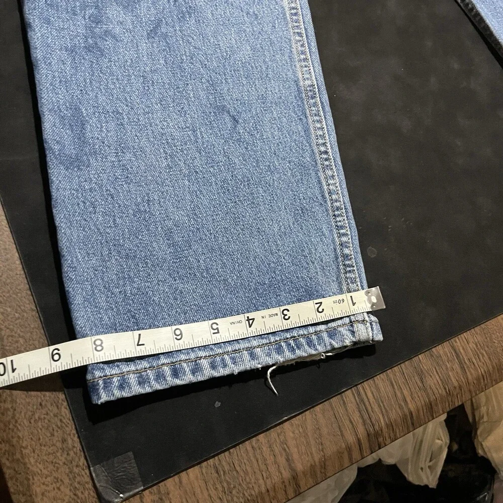 Vintage Levis USA Distressed Jeans 33x30 Levi Loose Fit Baggy Wide Leg 505 901